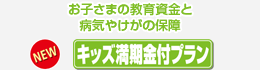 お子さまの教育資金と病気やけがの保障 キッズ満期金付プラン