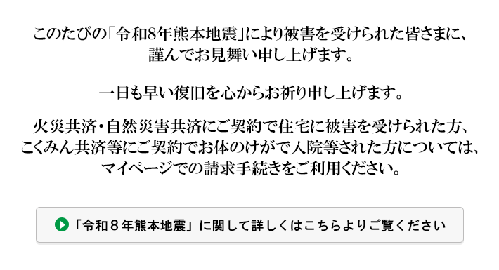 お見舞い 令和8年 熊本地震お見舞い