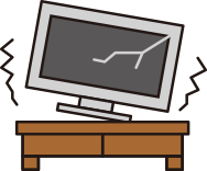 地震でテレビが壊れてしまいました。「自然災害共済」で保障されますか？