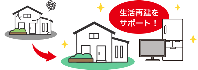 生活再建をサポート！