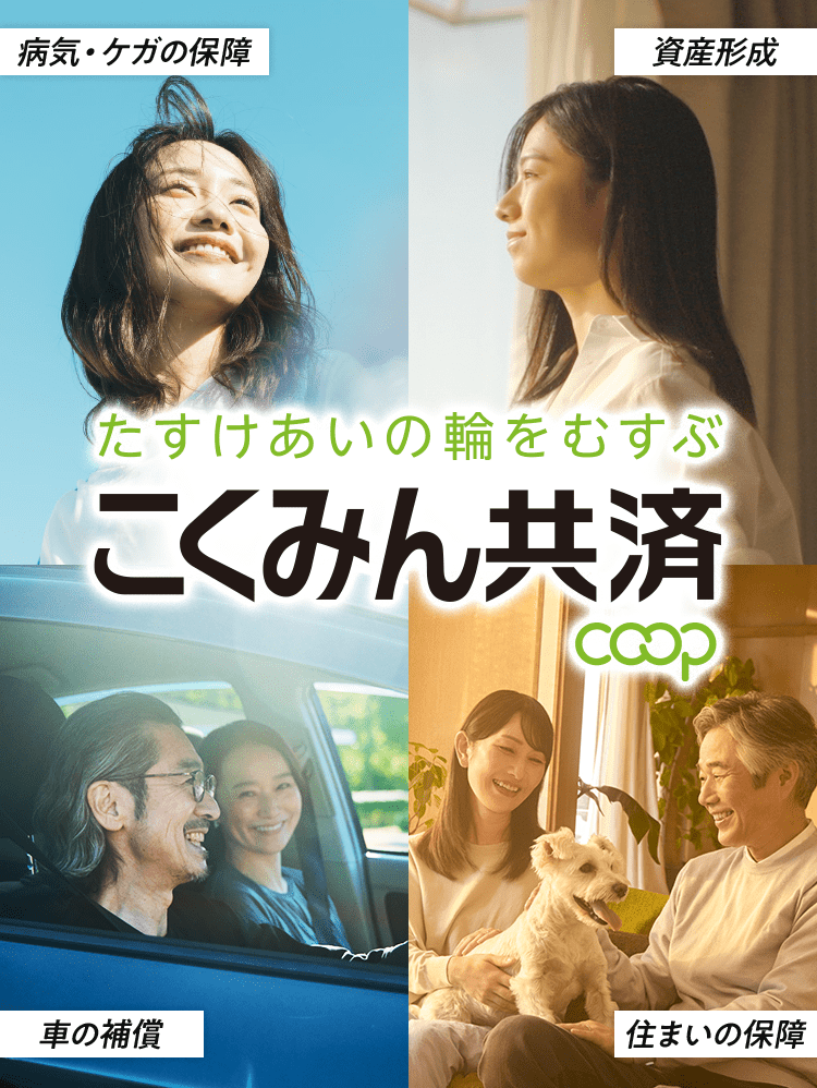 病気・ケガの保障 資産形成 車の補償 住まいの保障