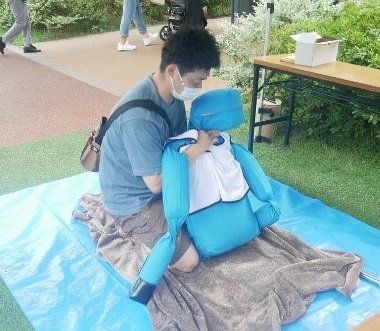 負傷者搬送体験