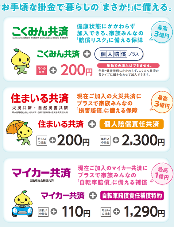 自転車損害賠償に備える保障