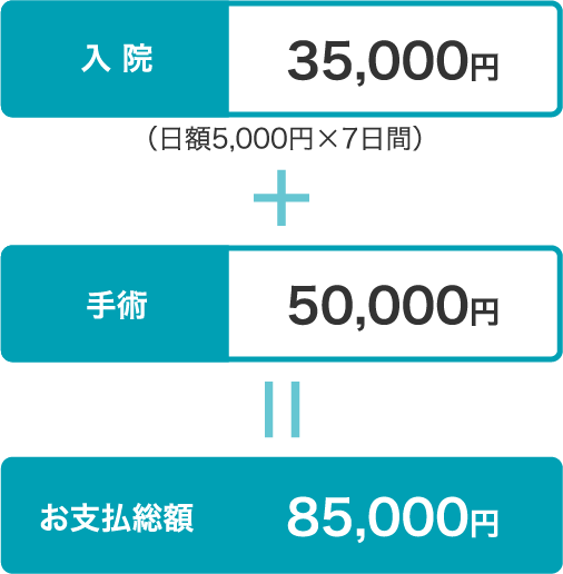 入院や治療にかかる医療費は