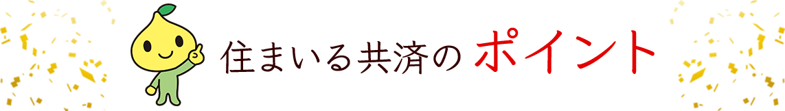 住まいる共済のポイント