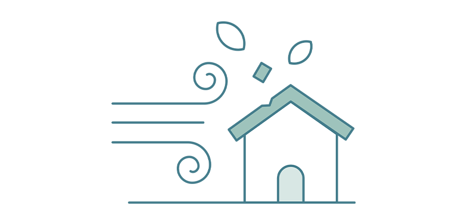 台風による強風等 イメージ