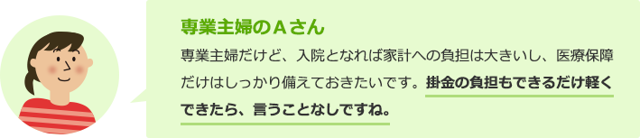 専業主婦のAさん