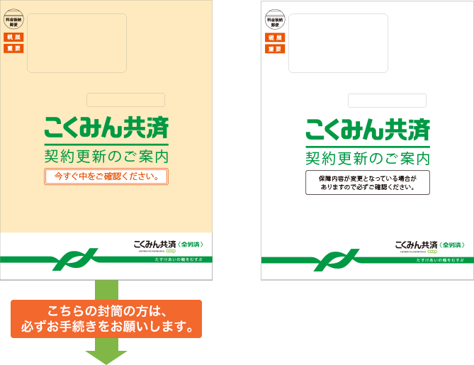 契約更新時のご案内（例）