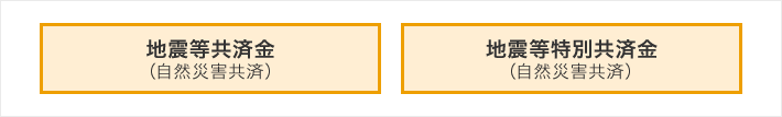 地震等共済金、地震等特別共済金