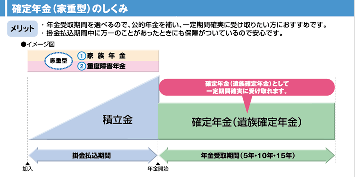 確定年金（家重型）のしくみ