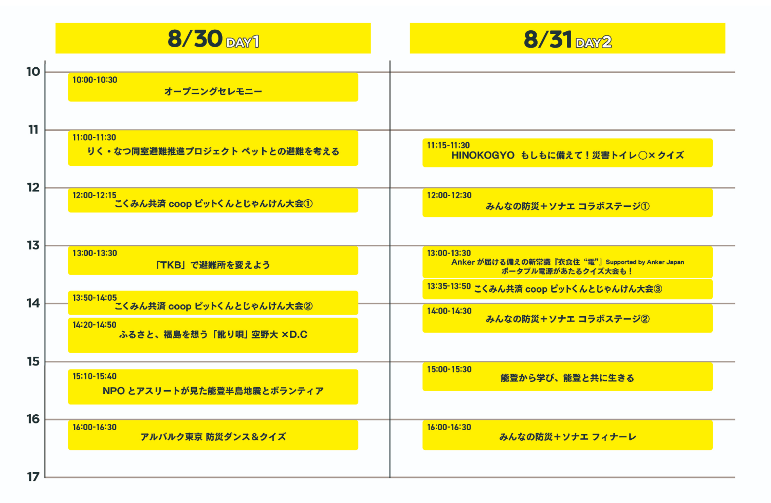 もしもFES渋谷2025 タイムテーブル