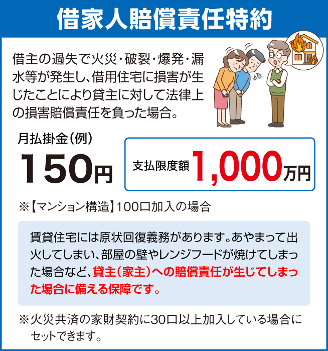 借家人賠償責任特約