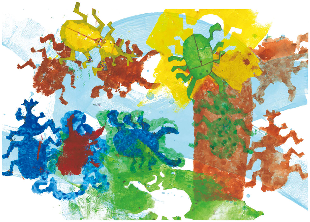 2年生　赤塚　翔太 「カブトムシの庭」