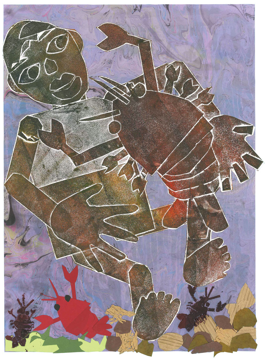 3年生　坂本　龍仁 「アッ!!大きなザリガニがとれた」