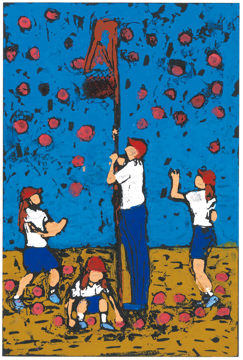 3年生　篠崎　きい乃 「玉入れで玉をいっぱい入れているわたし」