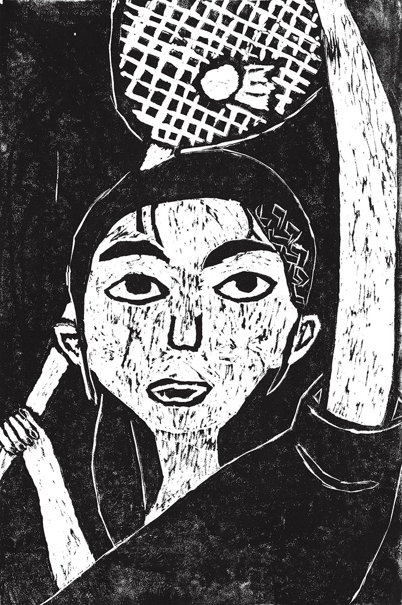 4年生 鈴木 菫礼さん「打ち返せ！スマッシュで」