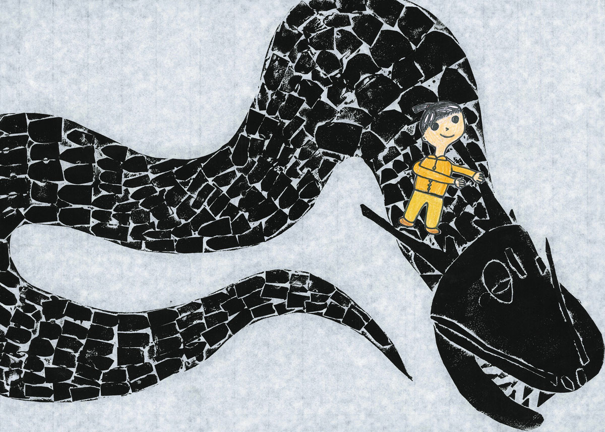 2年生 林 粋世さん「おそろしいりゅう」