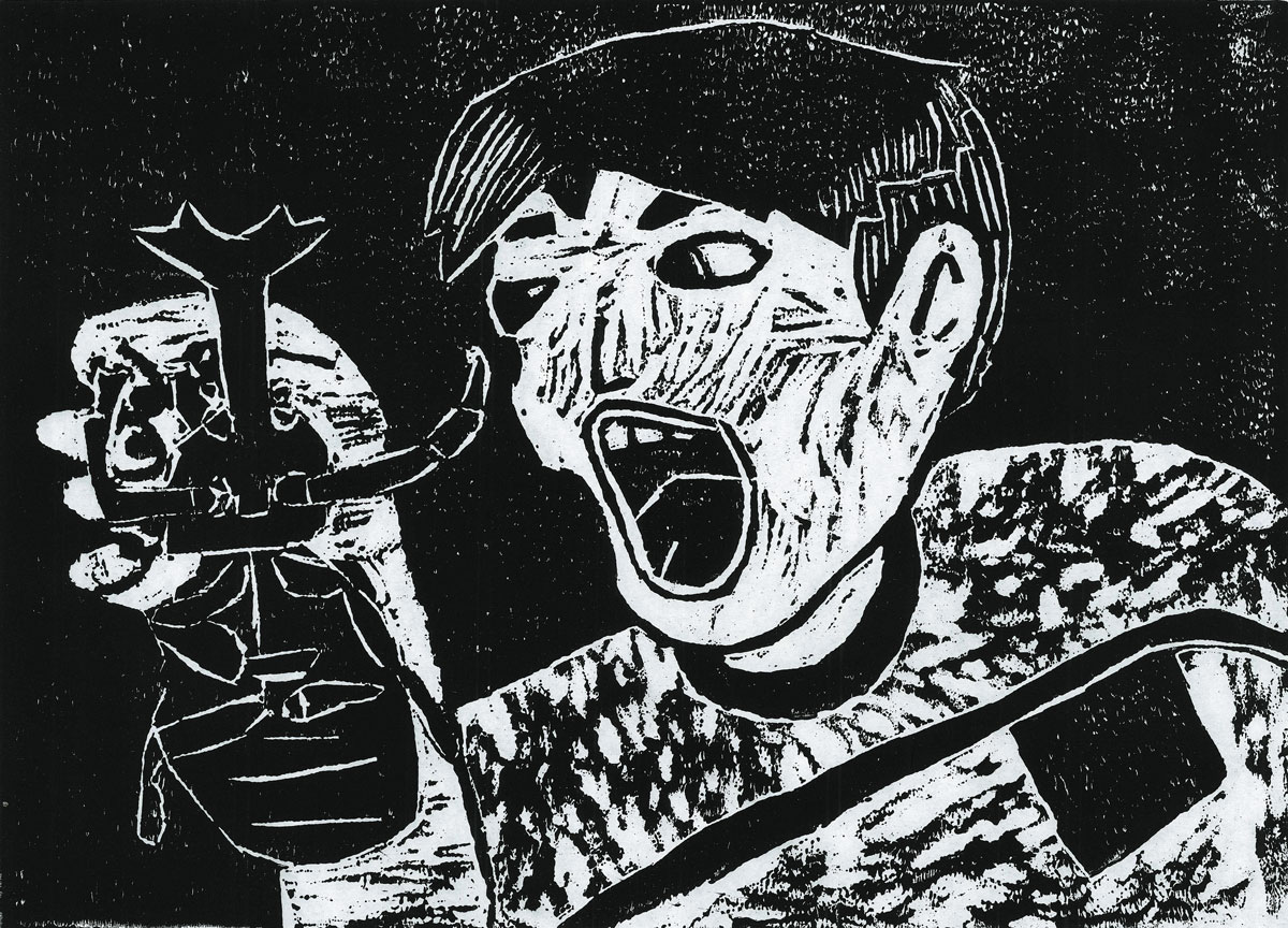 4年生 杉山 稜さん「カブト虫ゲットだぜ」