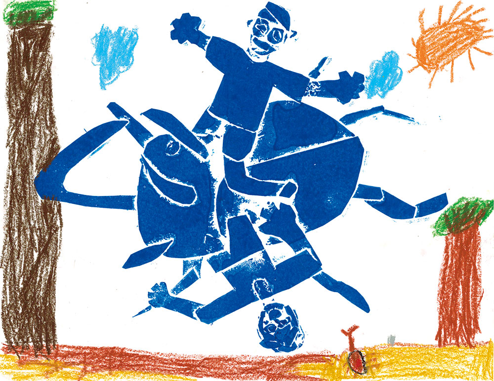 1年生 若松 綾人さん「カブトムシとそらをとんだよ」