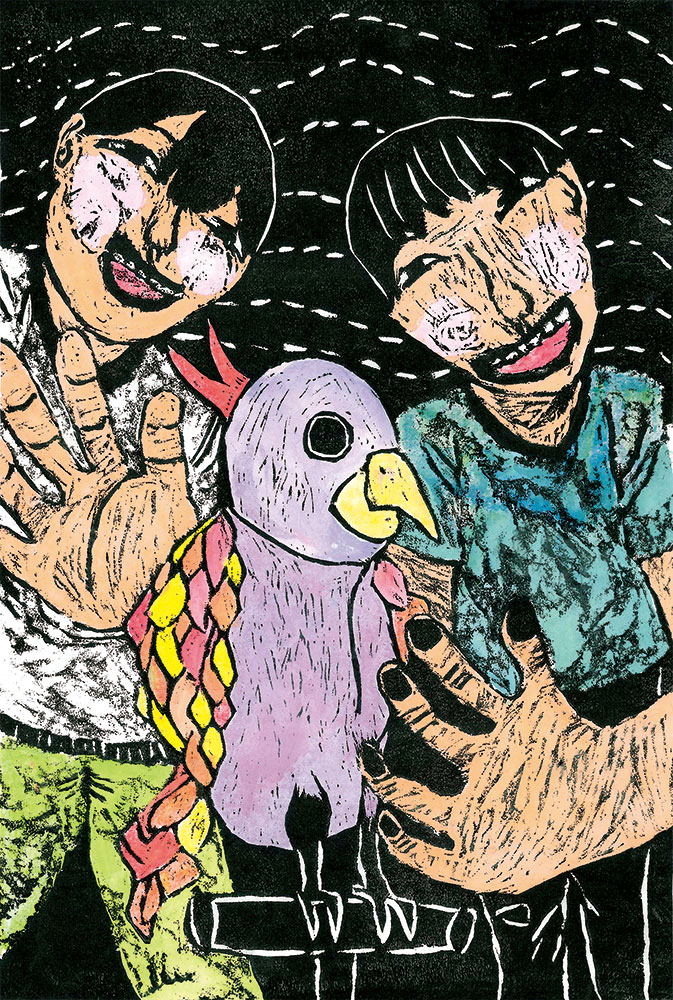 5年生 小田 智佳子さん「カラフルな鳥」