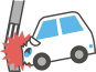 自動車以外の他物との衝突