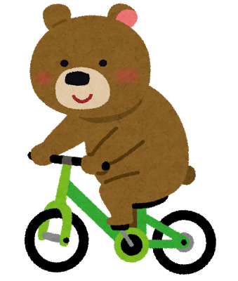 自転車に乗った熊のイラスト（動物）.png